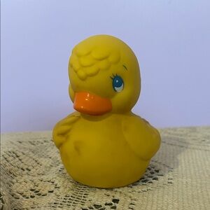 Yellow Rubber Duck  with Orange Beak vintage 80’s rare